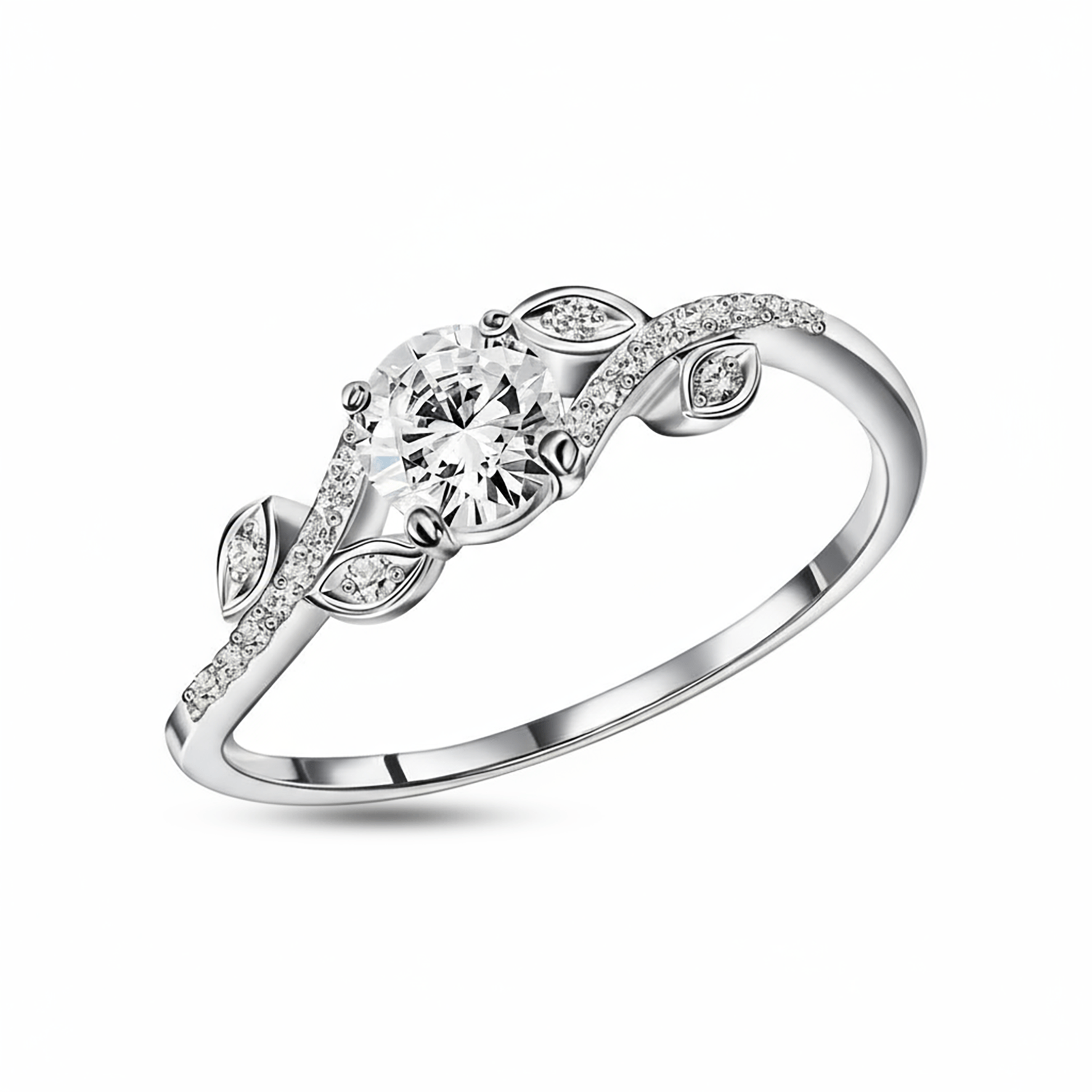 Bague En Argent 925 Serti Zircon - Taille 54 - Modèle MP2023 - Neuf Sans Boîte