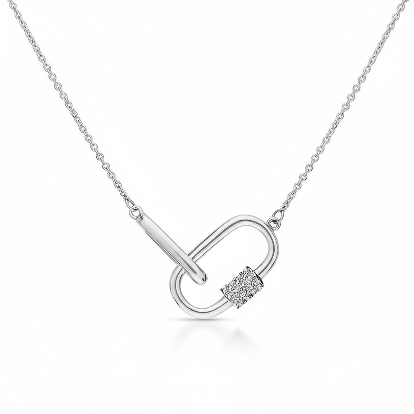 Collier en Argent 925 assemblée d'Oxyde de zirconium