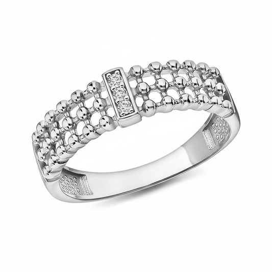 Bague en Argent 925 assemblée d'Oxyde de zirconium