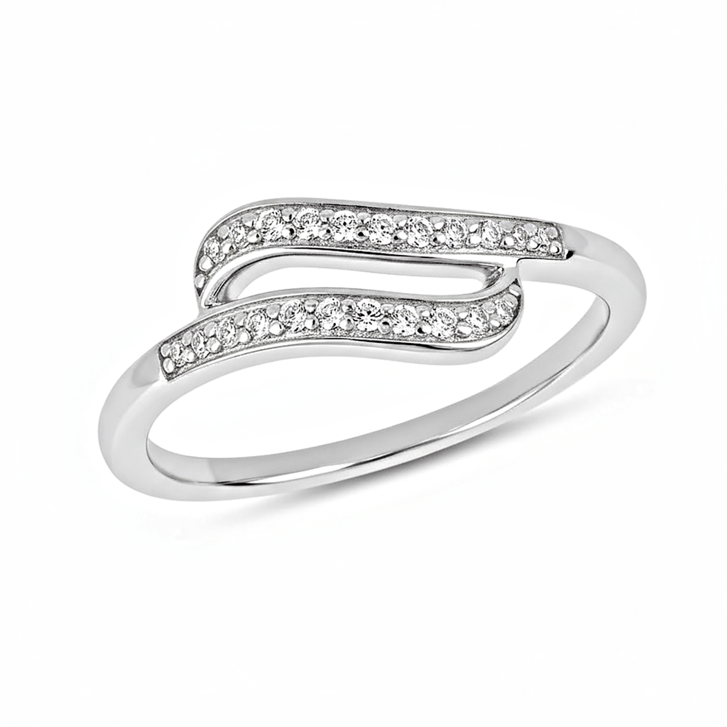 Bague en Argent 925 assemblée d'Oxyde de zirconium