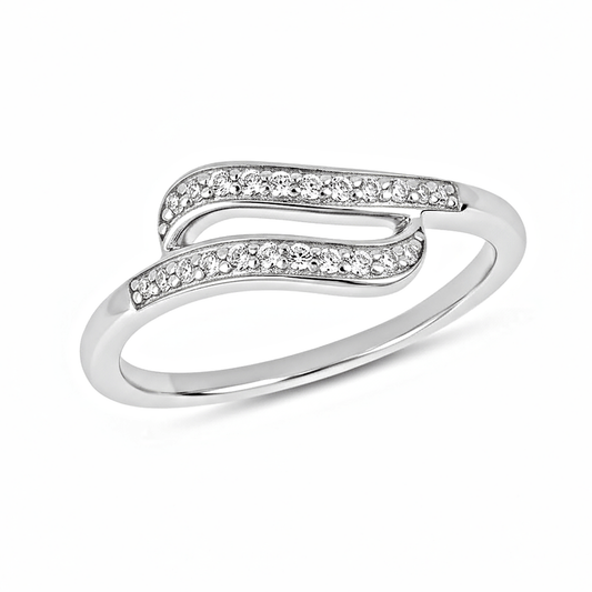 Bague en Argent 925 assemblée d'Oxyde de zirconium