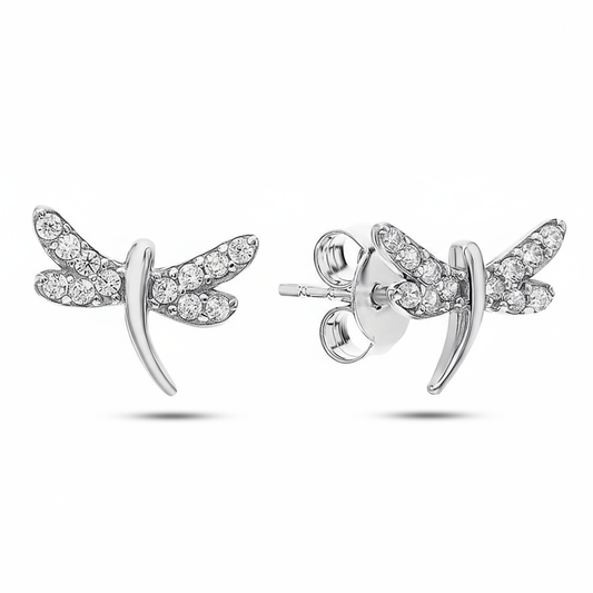 Boucles d'oreilles en Argent 925 assemblée d'Oxyde de zirconium