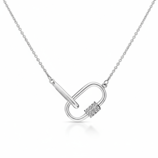 Collier en Argent 925 assemblée d'Oxyde de zirconium