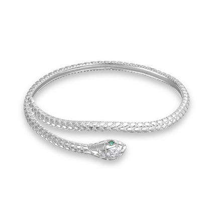 Bracelet en Argent 925 rhodié assemblée d'Oxyde de zirconium